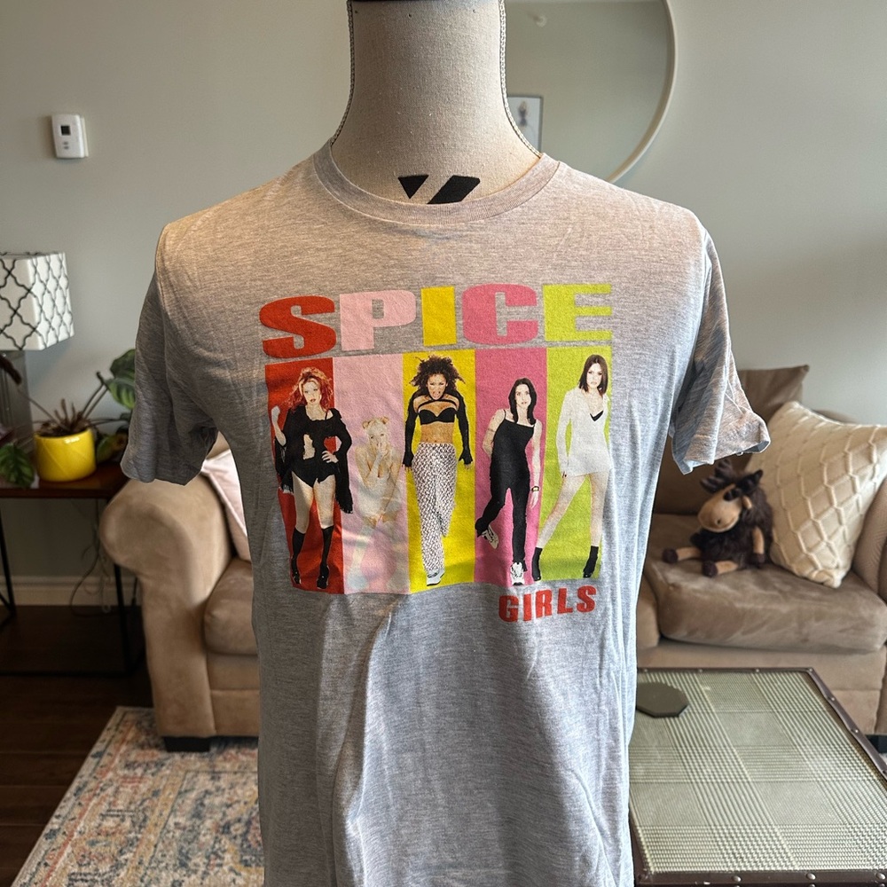 Gray Spice Girls Graphic T-Shirt